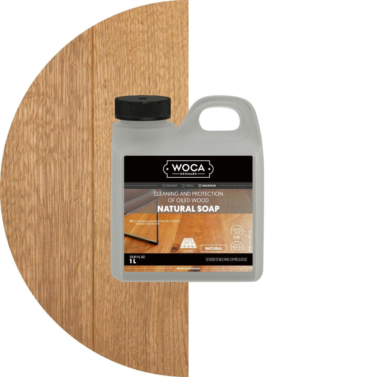 WOCA Natural Soap 1 liter, Natural